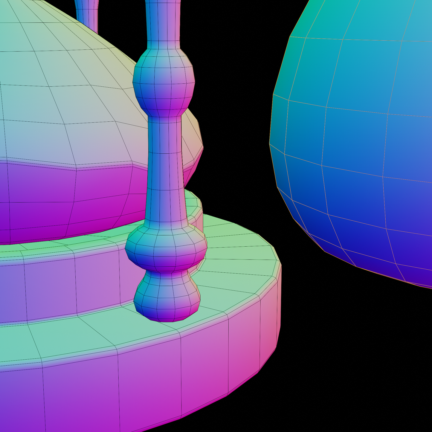 Hourglass old worn 3D model