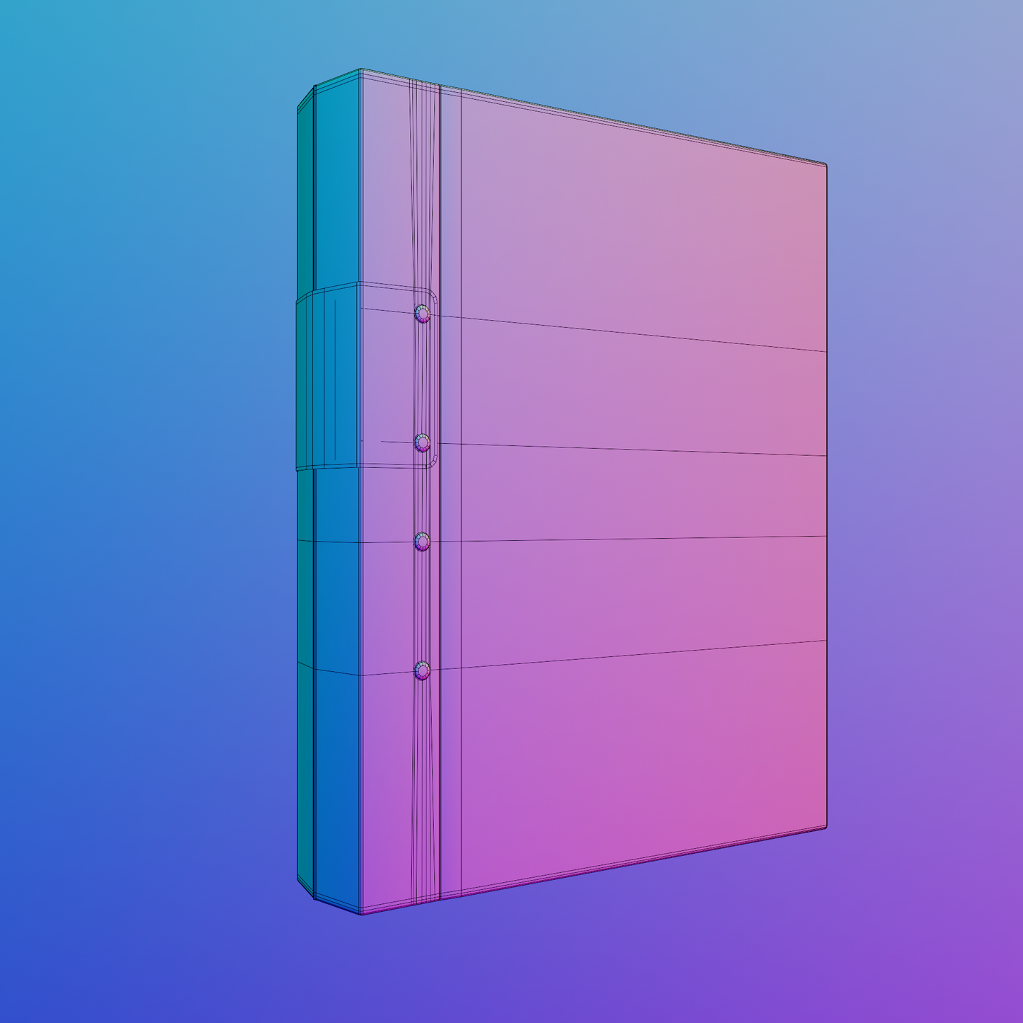 Fork binders 3D model