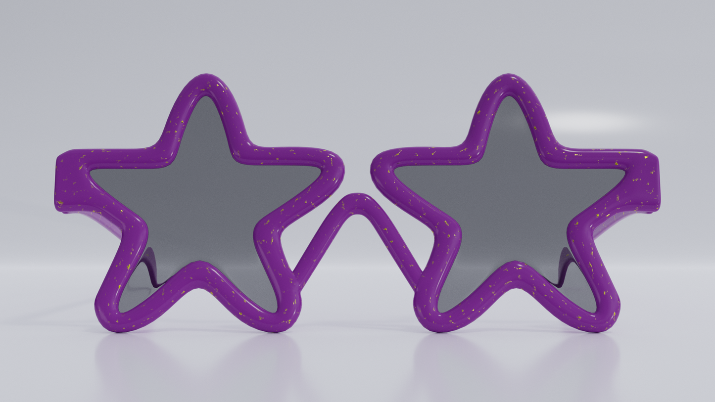 Star glasses 3D model