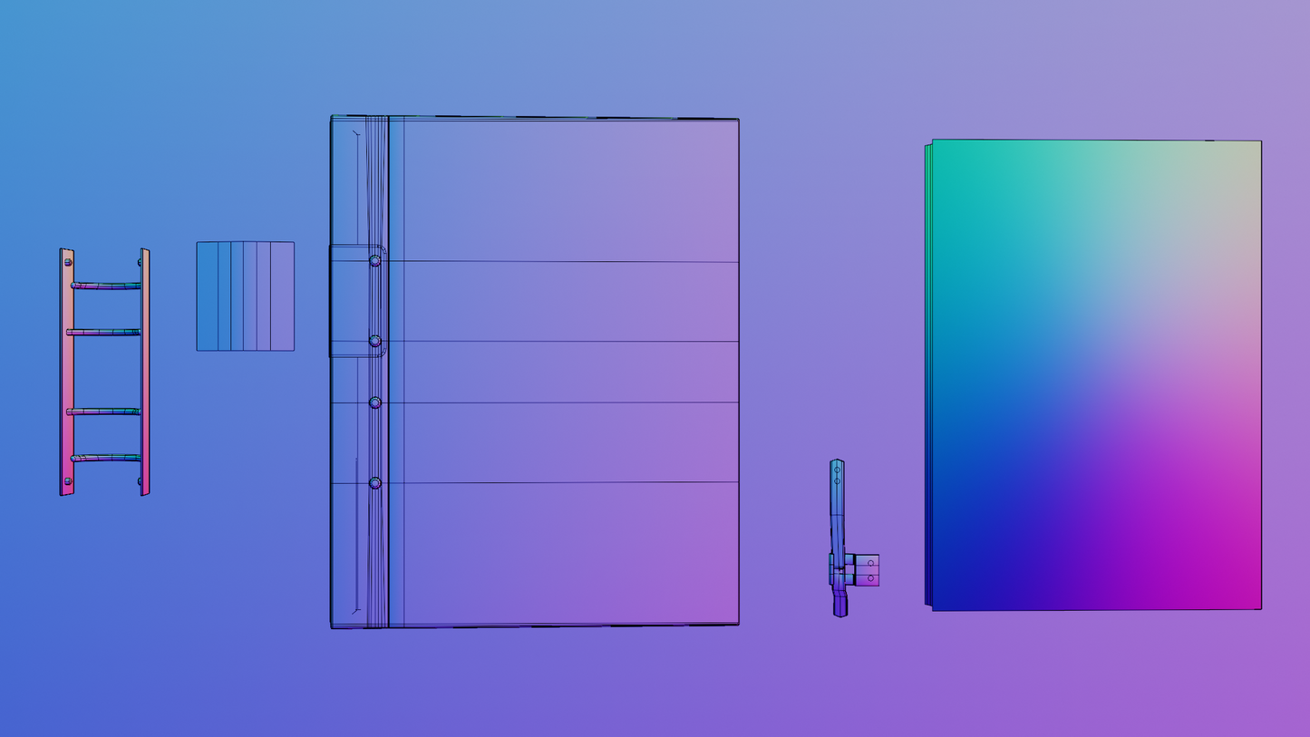 Fork binders 3D model