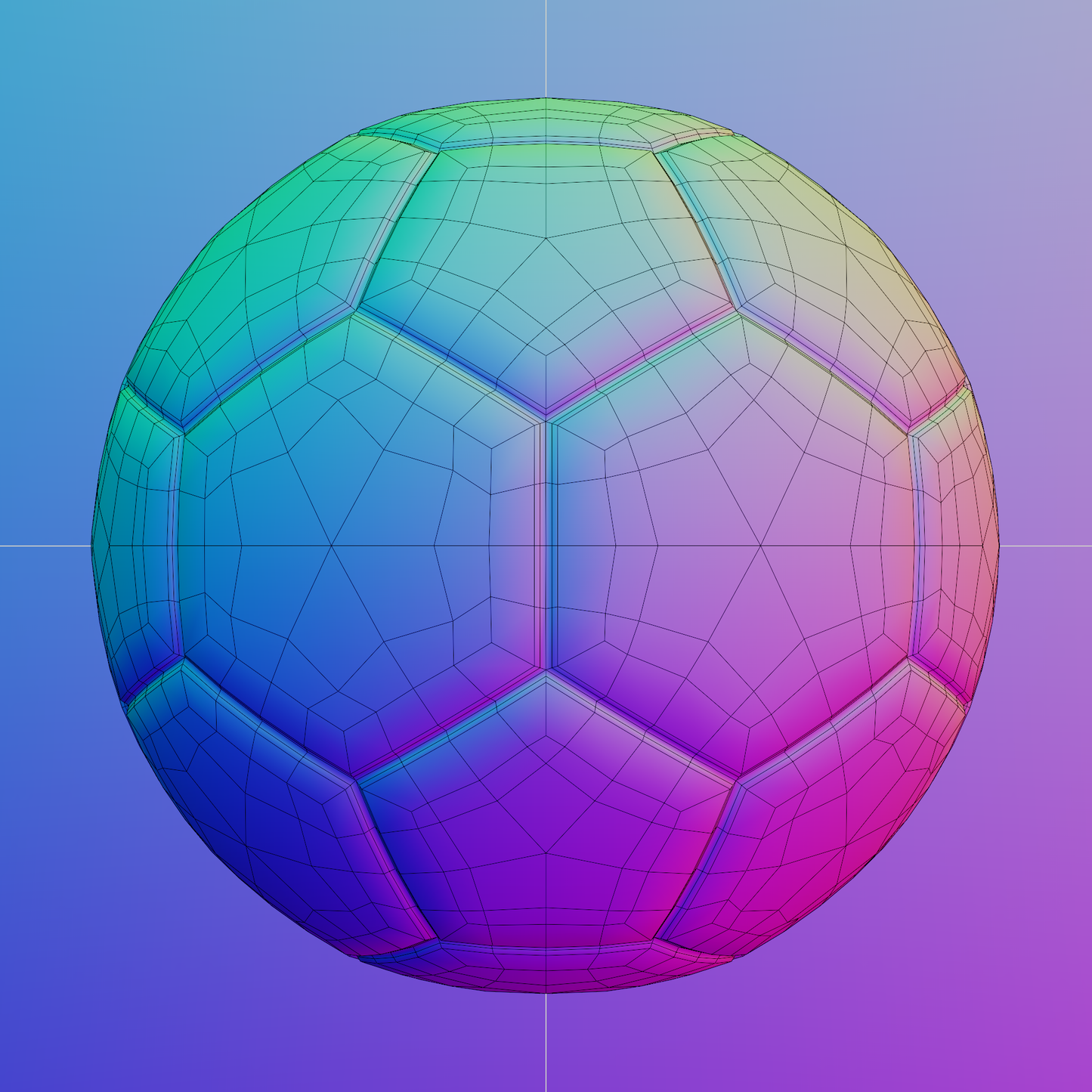 Football set new and worn 3D model