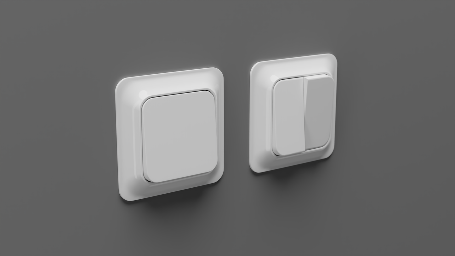 Trendy Light switch 3D model