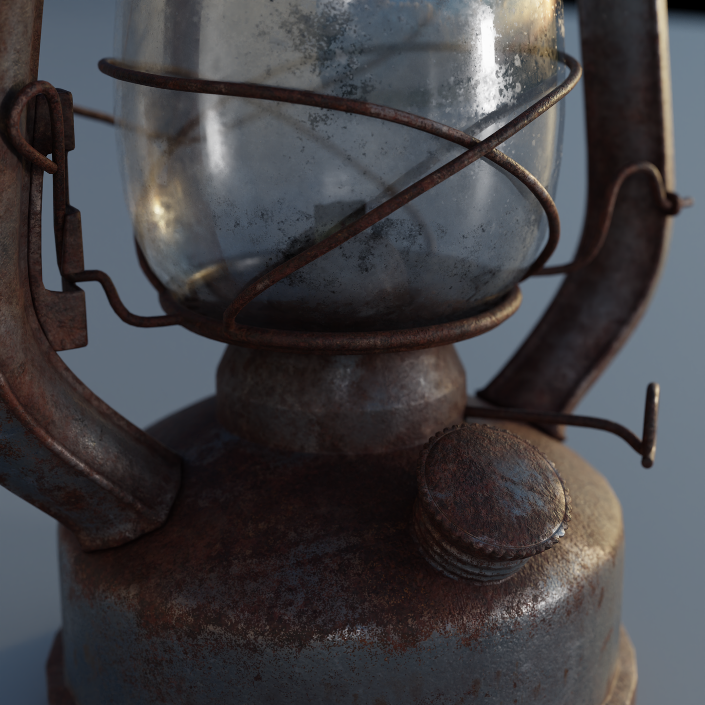 Storm Lantern rusty 3D model