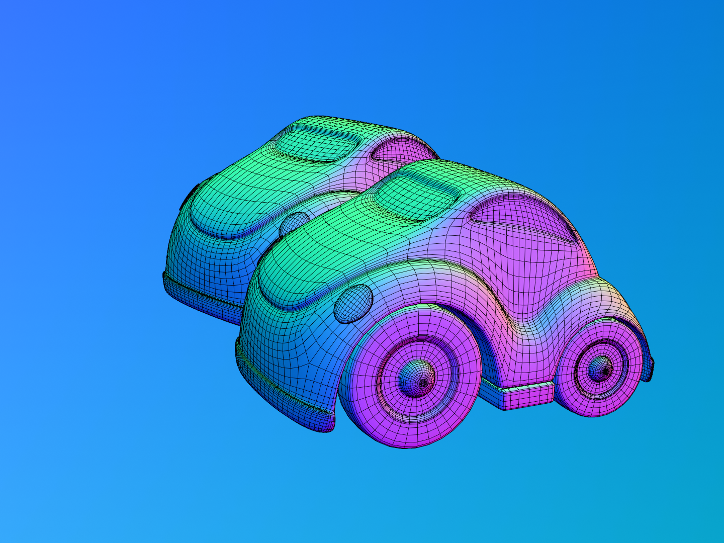 Toy car 3D model
