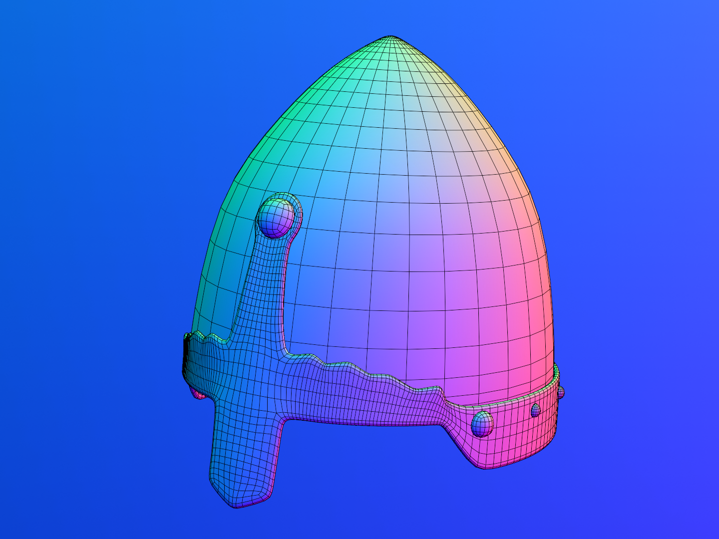Medieval helmet 3D model