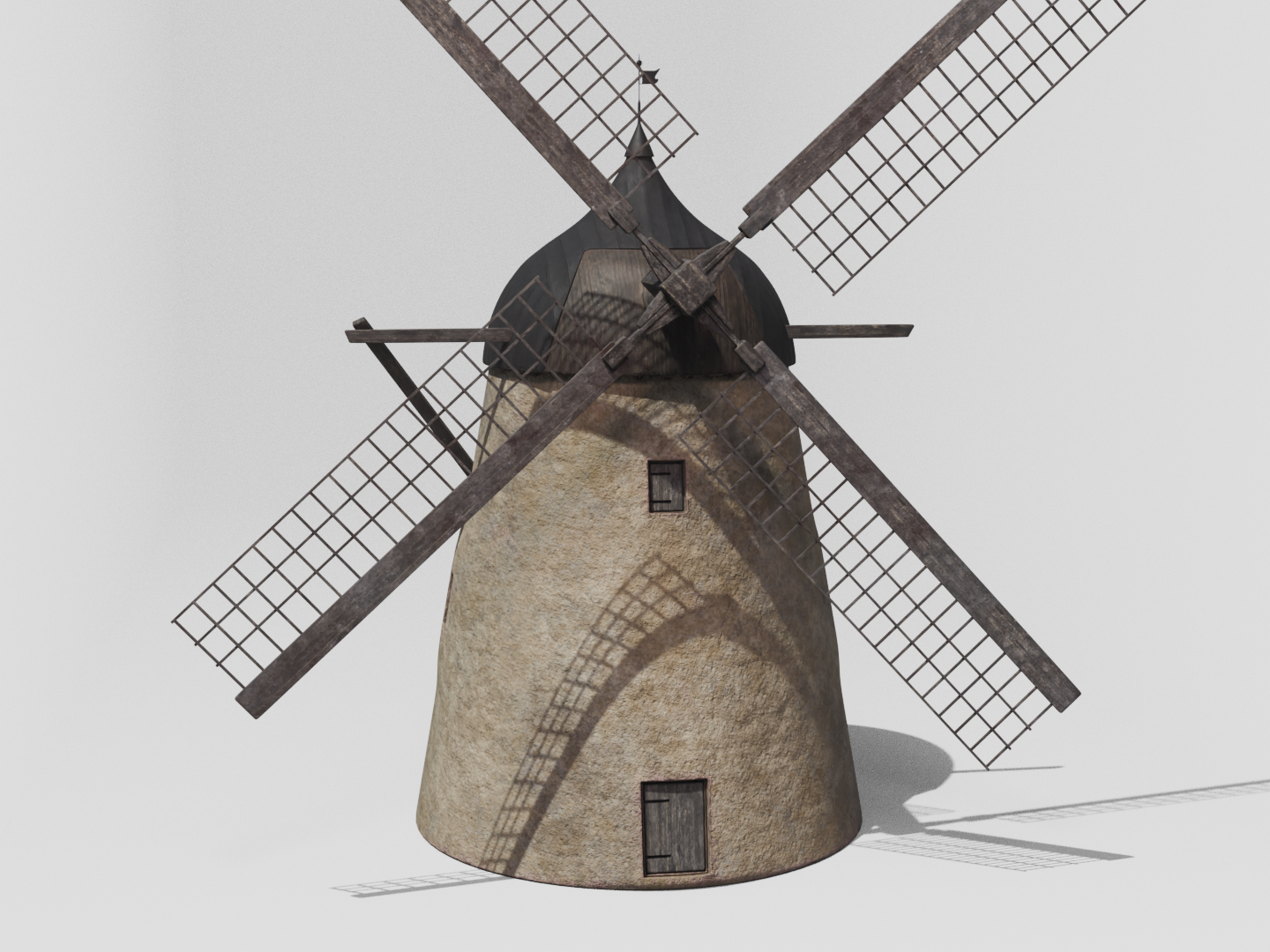 Old windmill 3D model