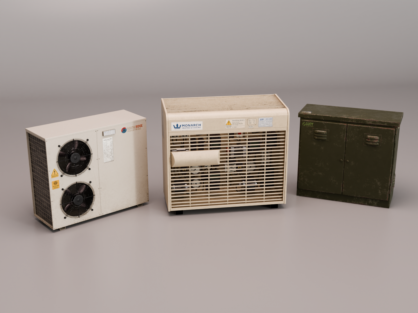 HVAC set 3D model