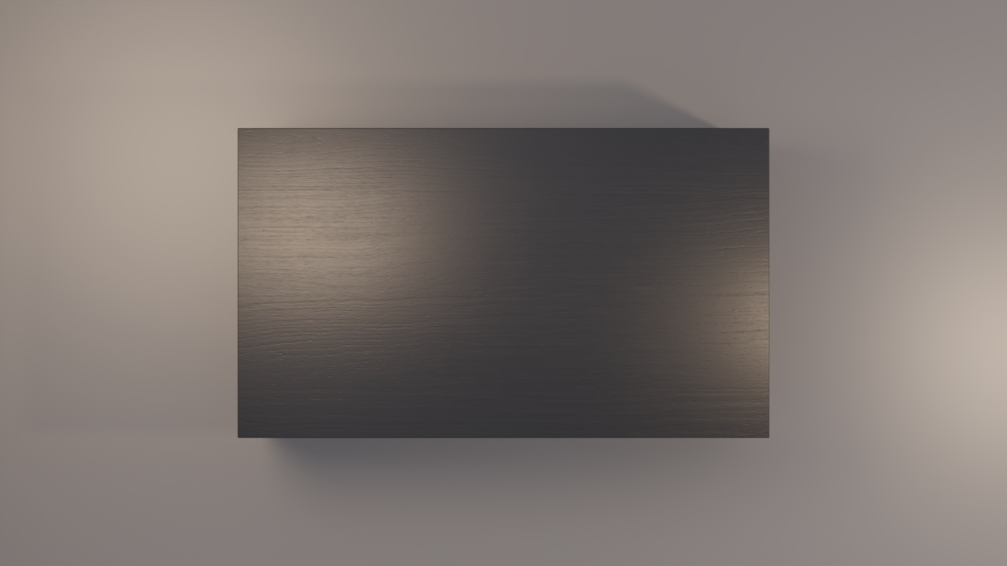 Sofa table brushed metal 3D model