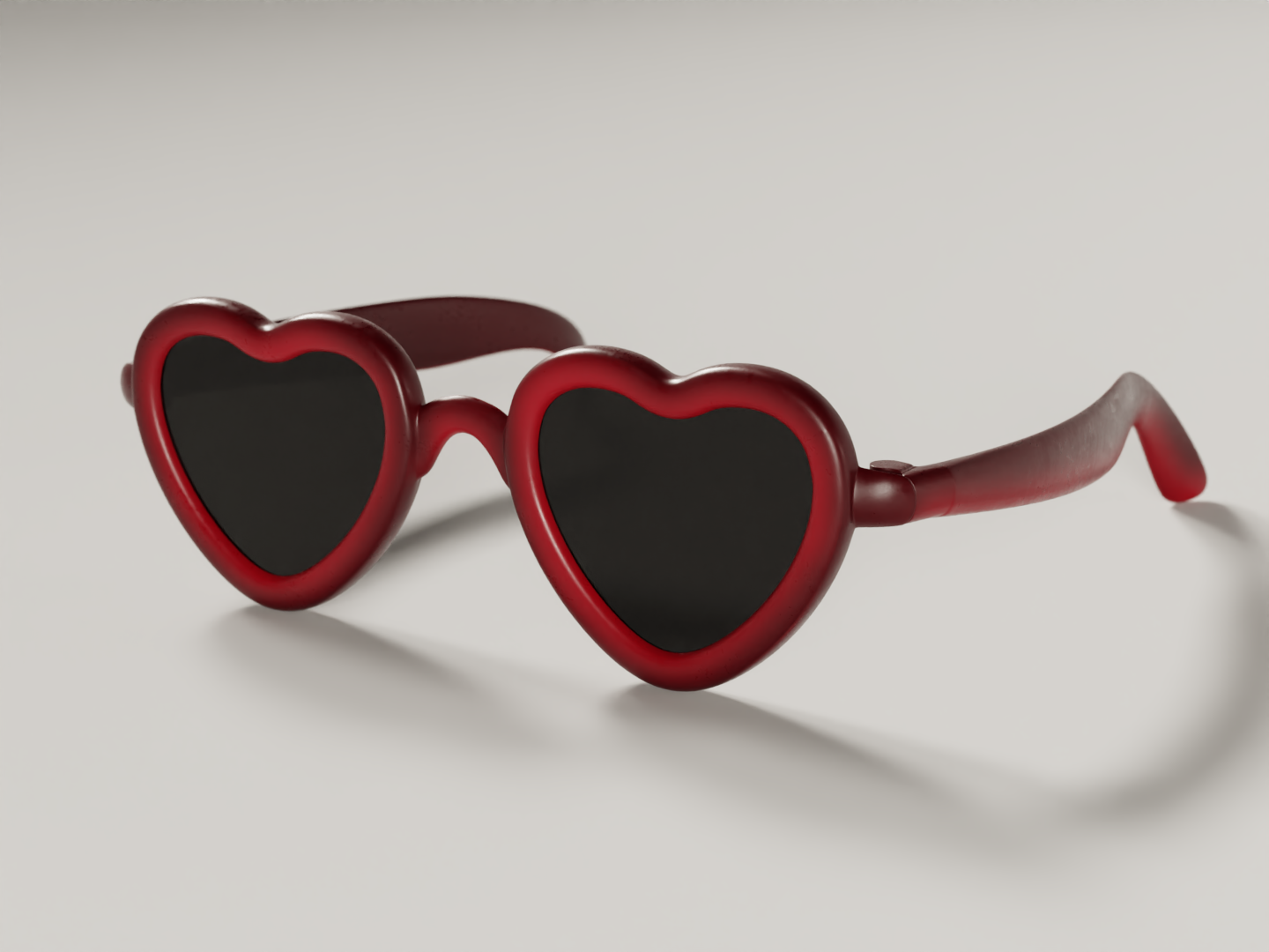 Heart shaped sunshades 3D model