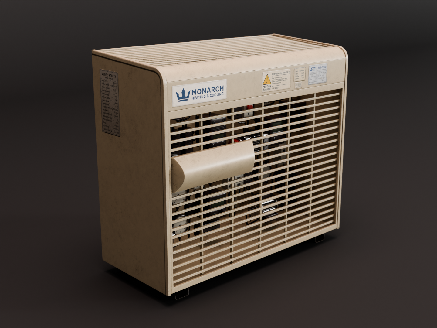 HVAC unit 3D model