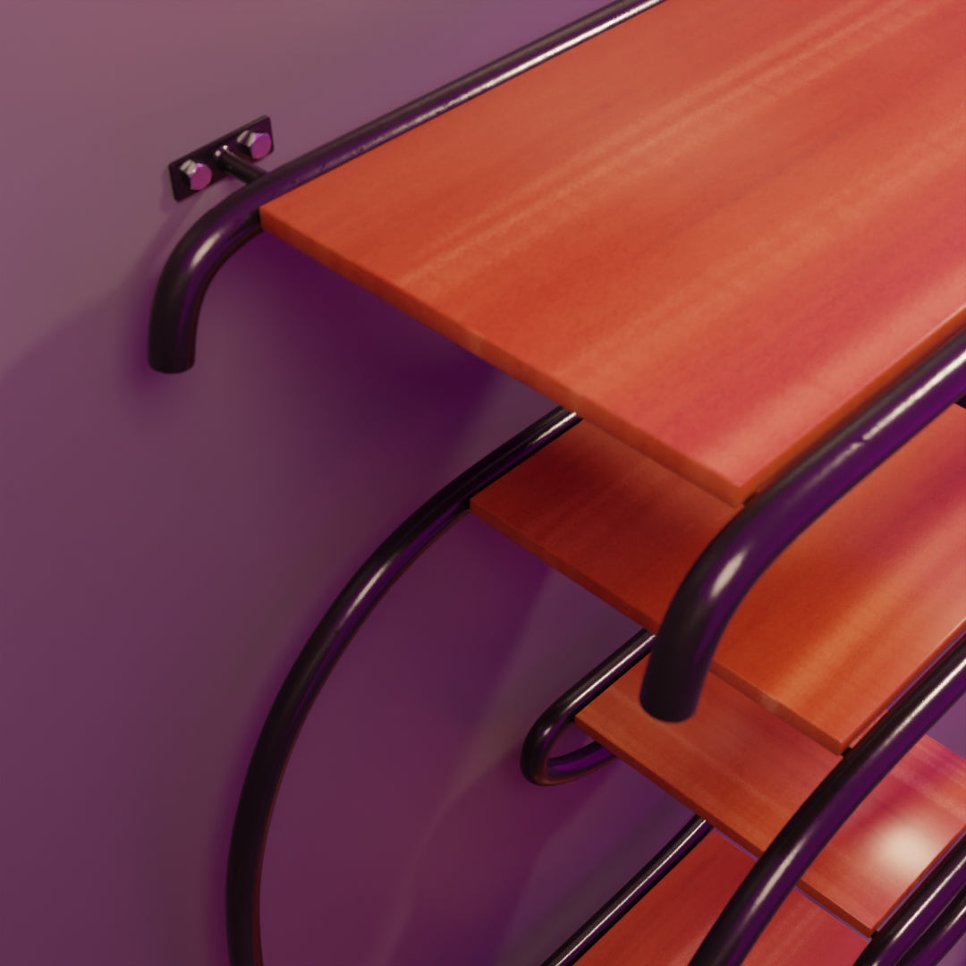 Wall mounted shelf 3D model