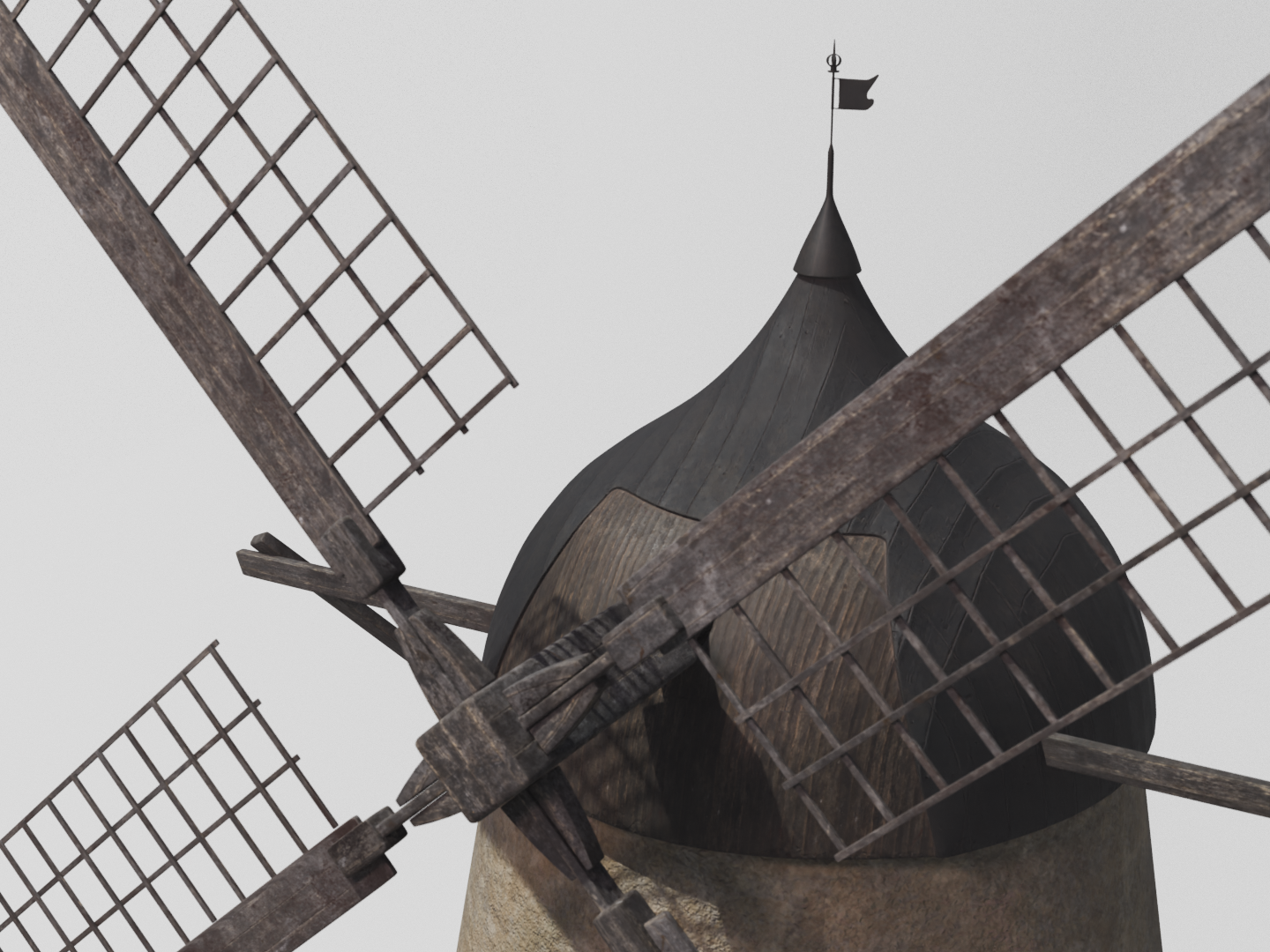 Old windmill 3D model