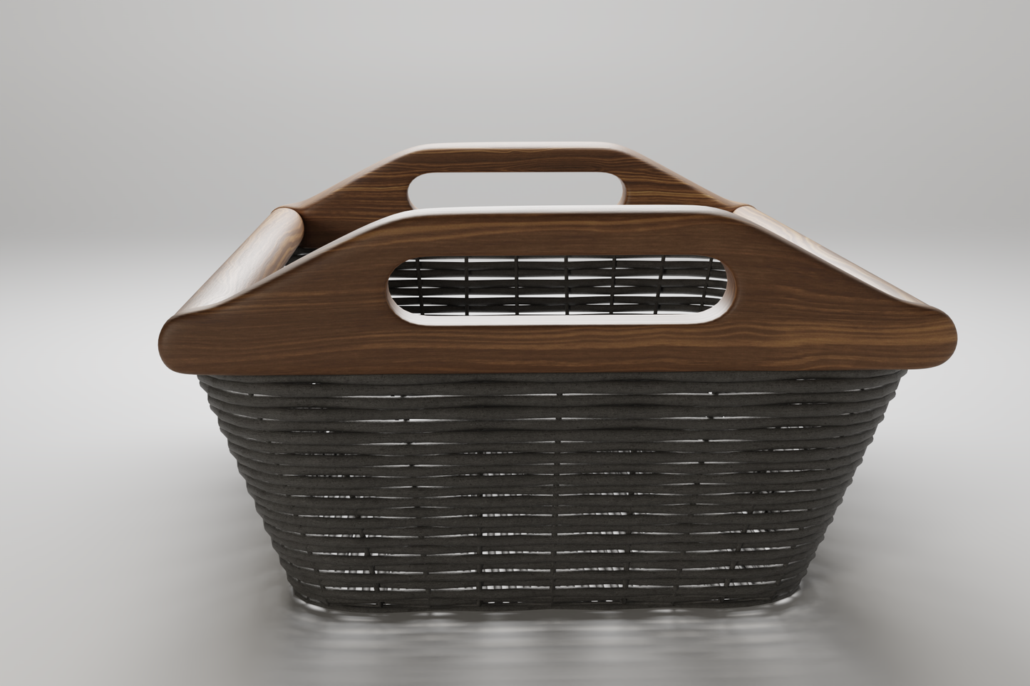 Wicker basket 3D model