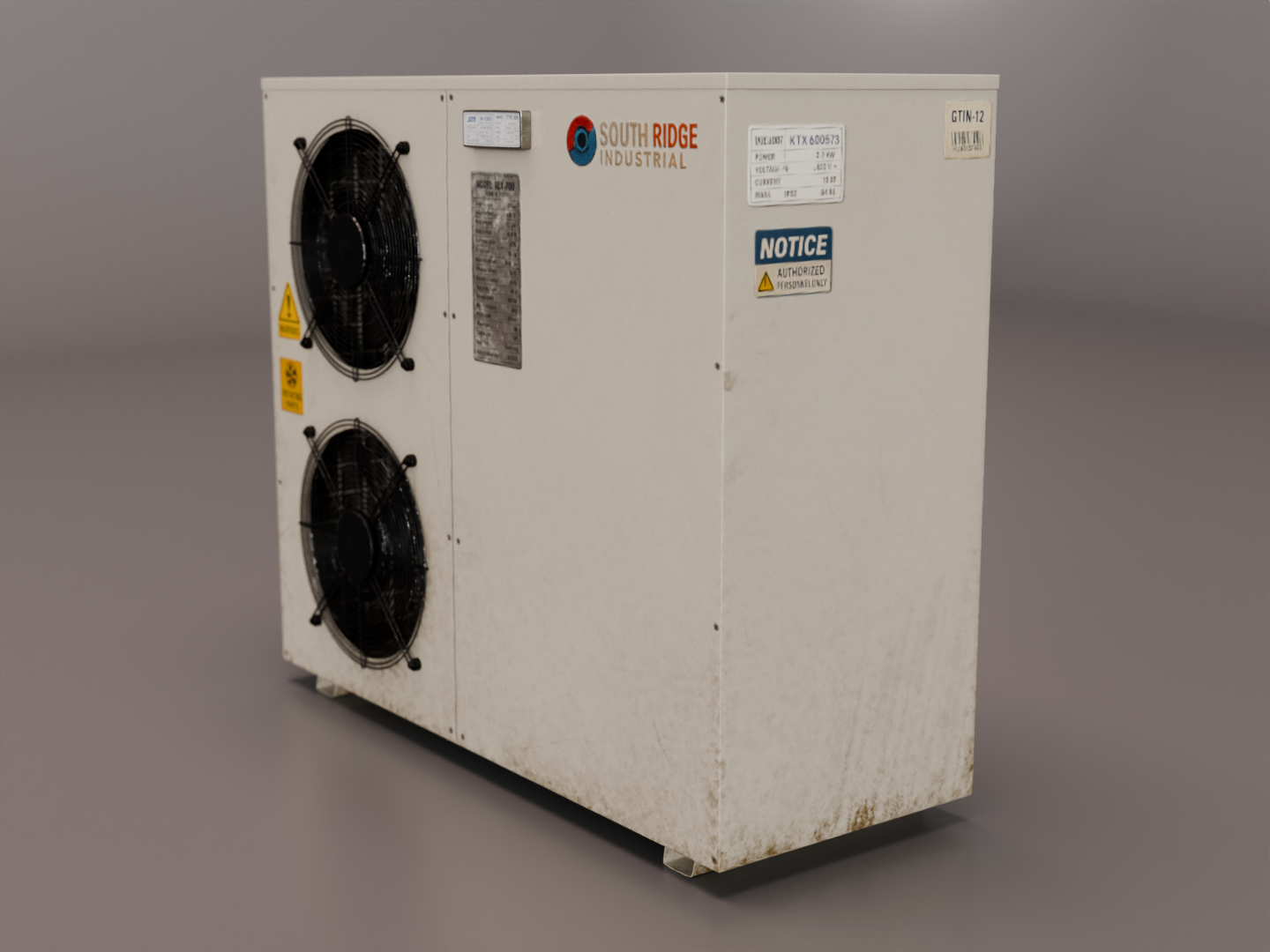 Dirty HVAC 3D model