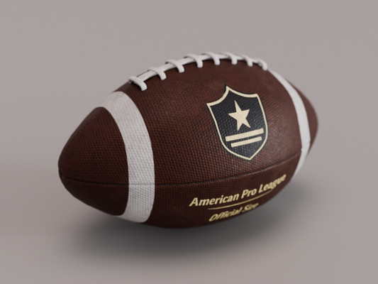 American football replica 3D model
