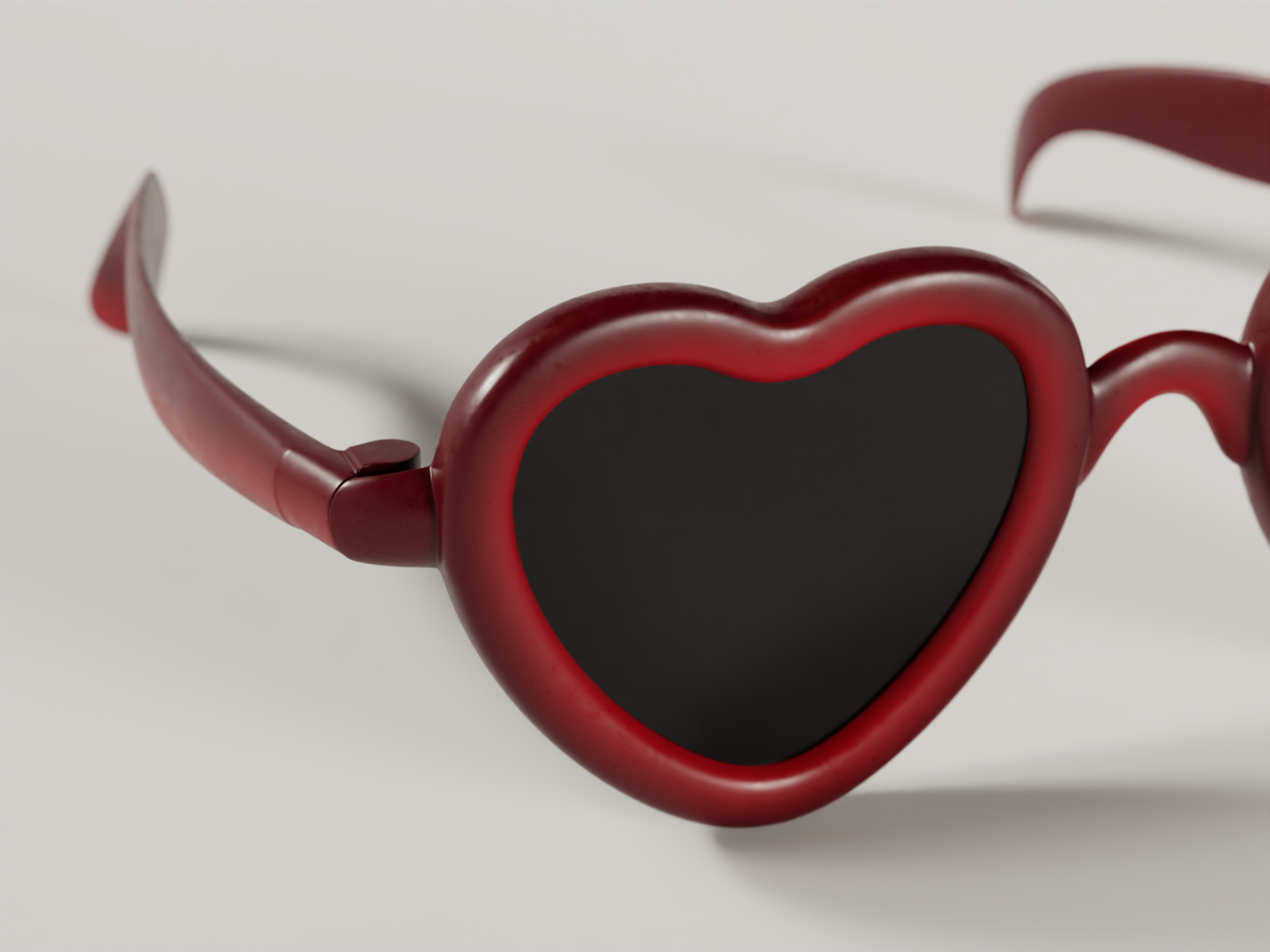 Heart shaped sunshades 3D model