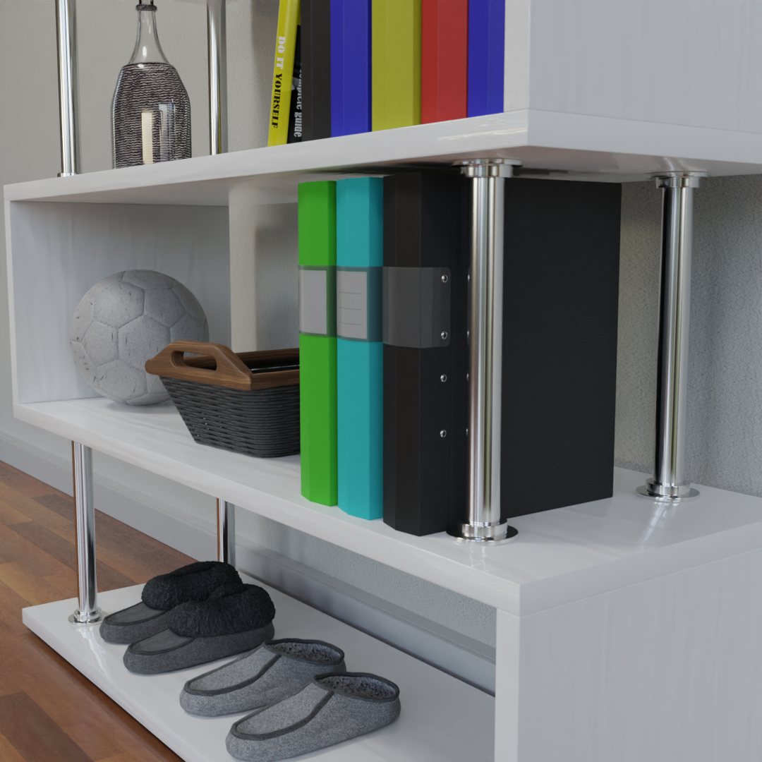 Shelf with assets 3D model