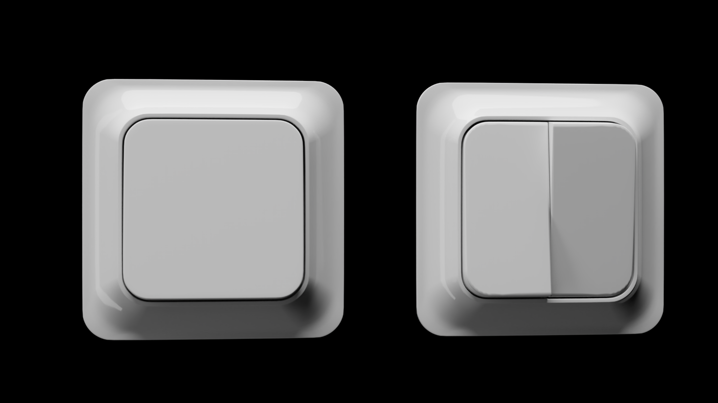 Trendy Light switch 3D model