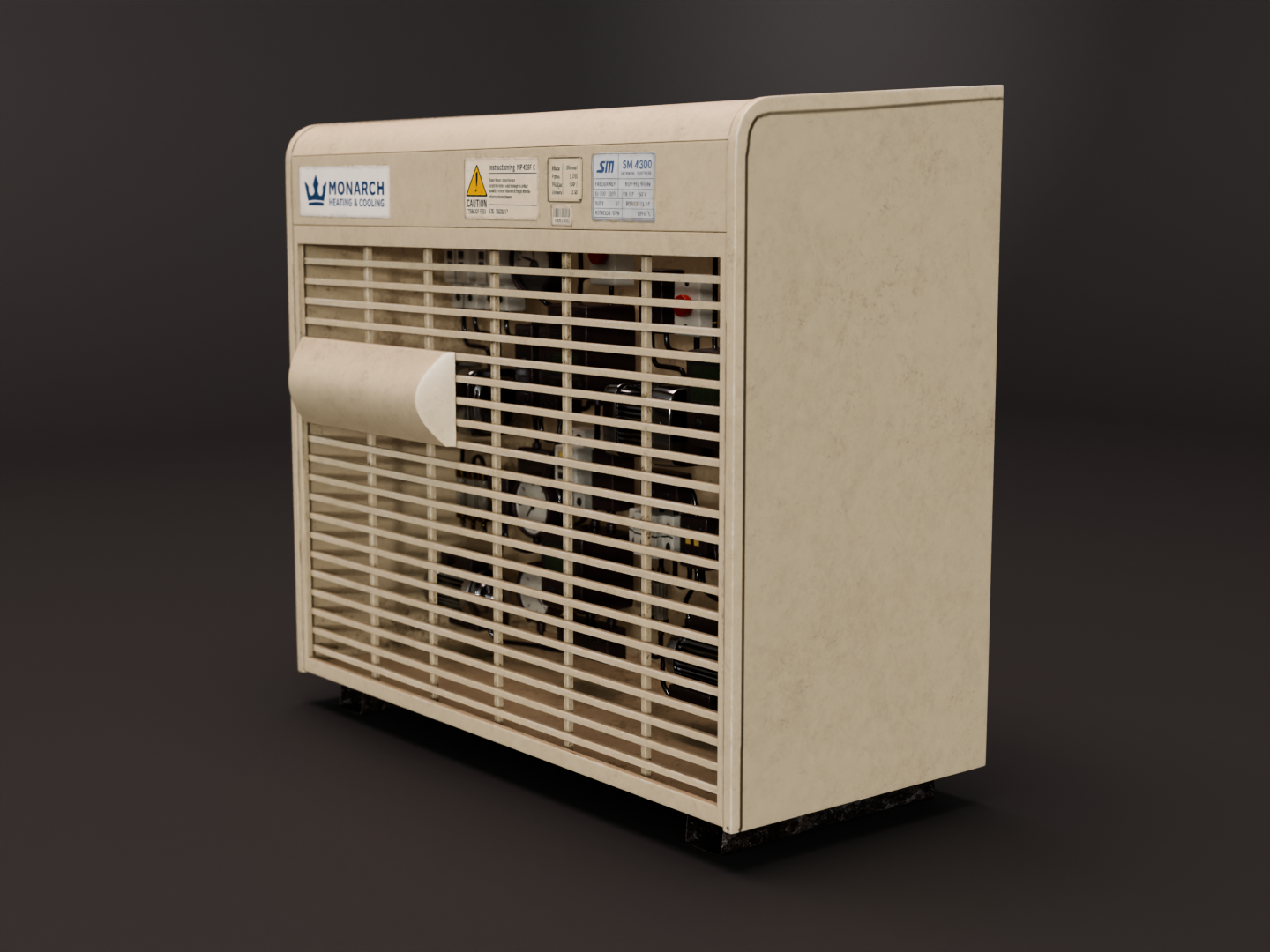 HVAC unit 3D model
