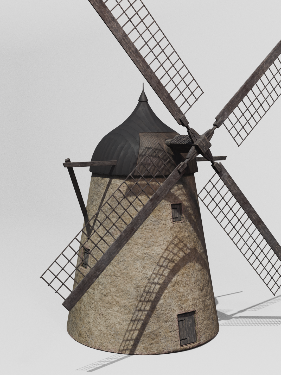 Old windmill 3D model