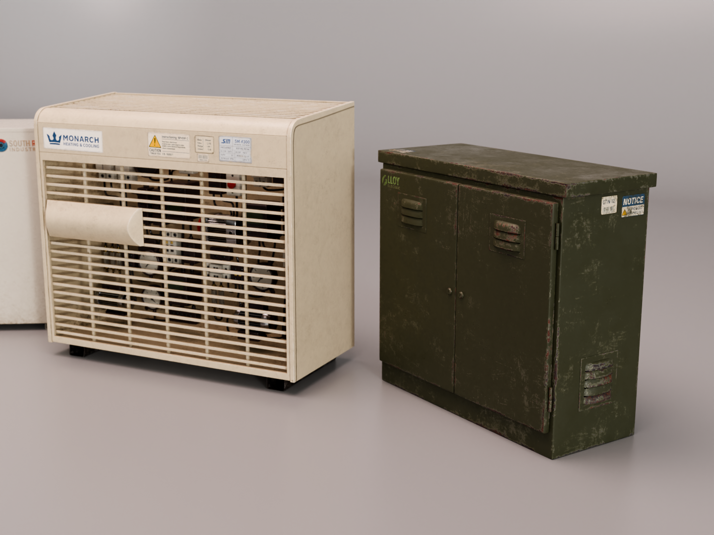 HVAC set 3D model