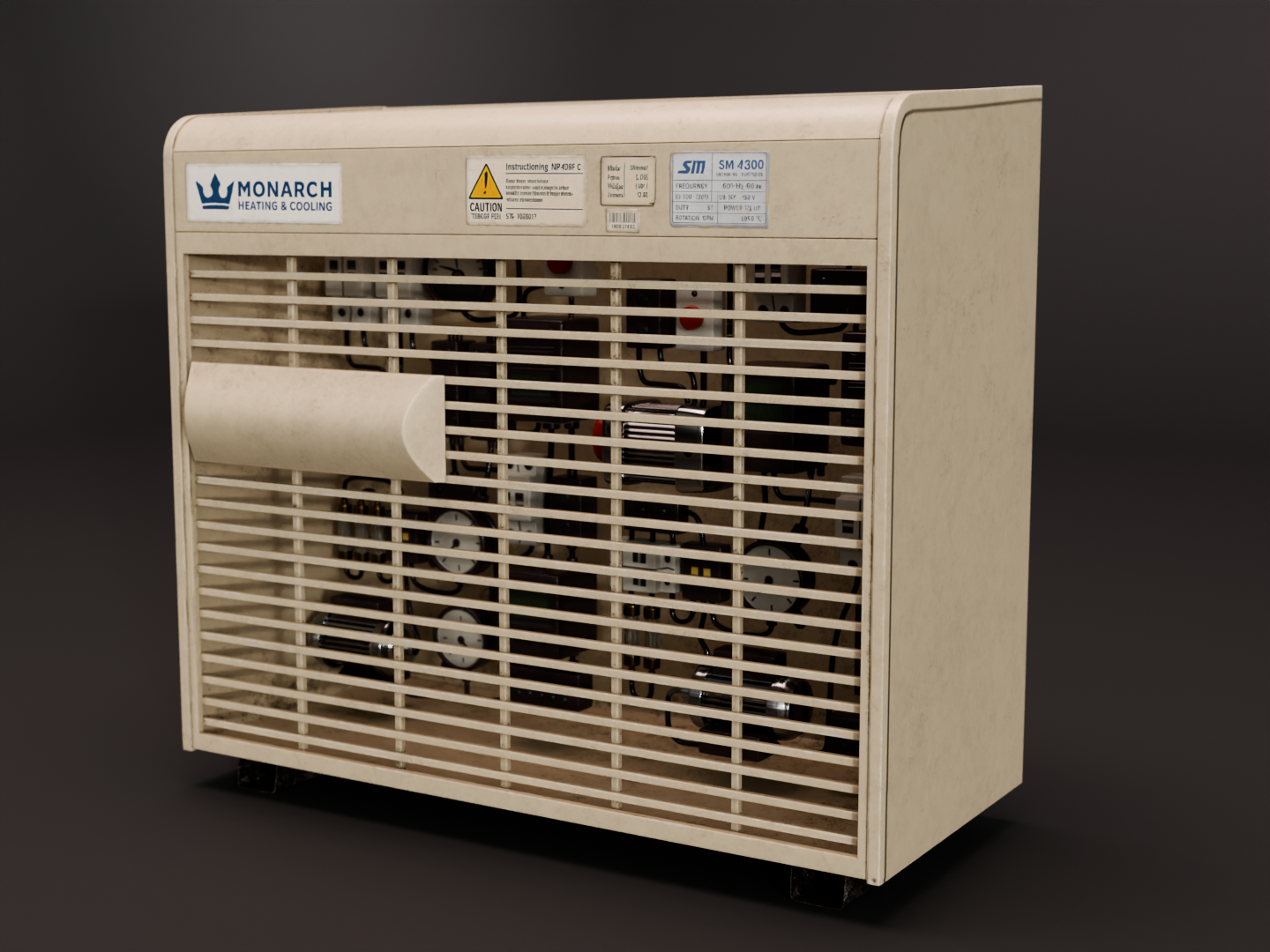 HVAC unit 3D model