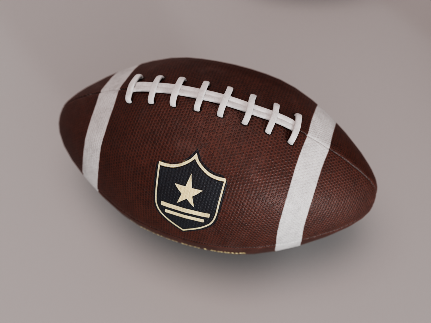 American football replica 3D model