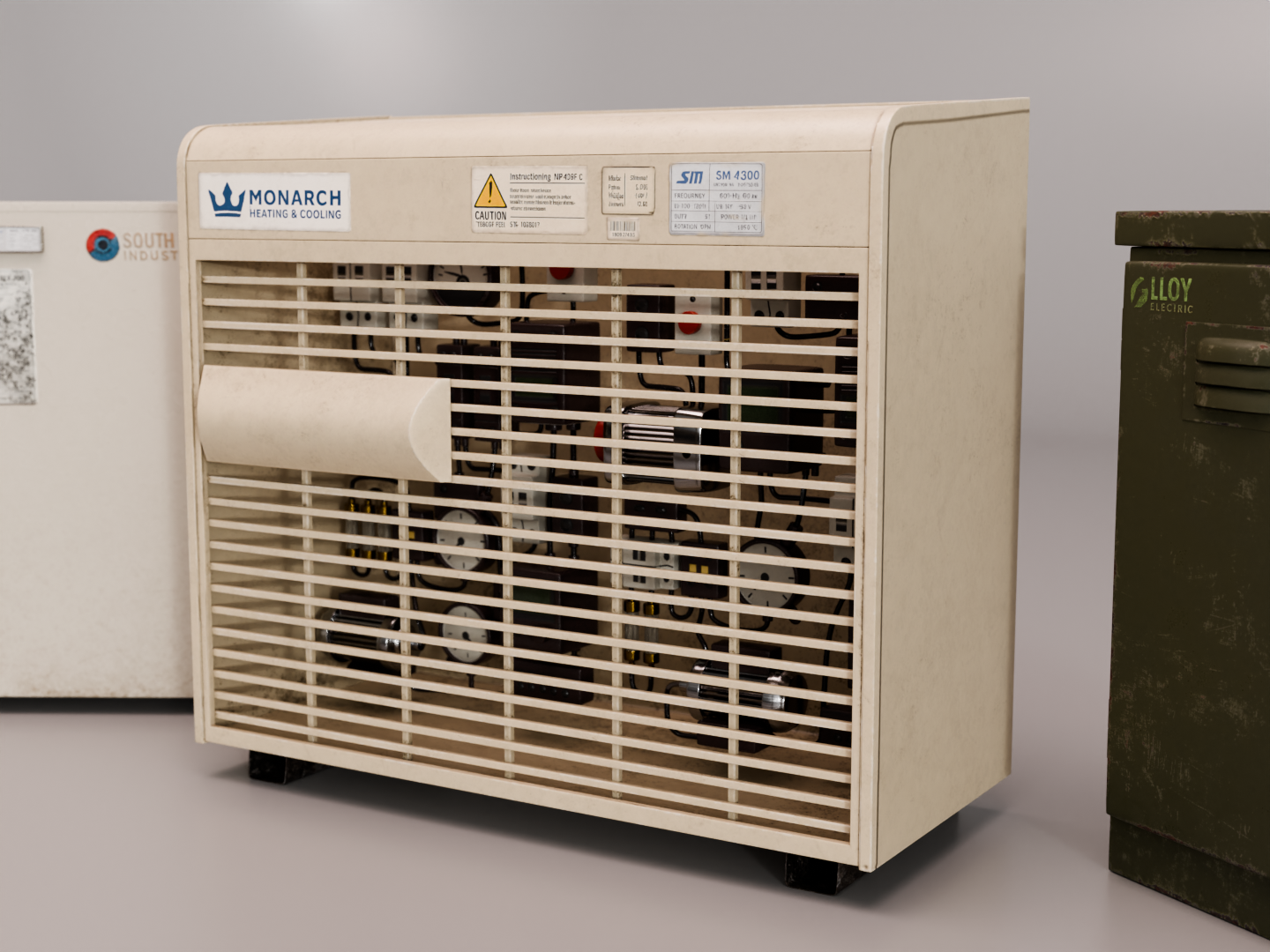 HVAC set 3D model