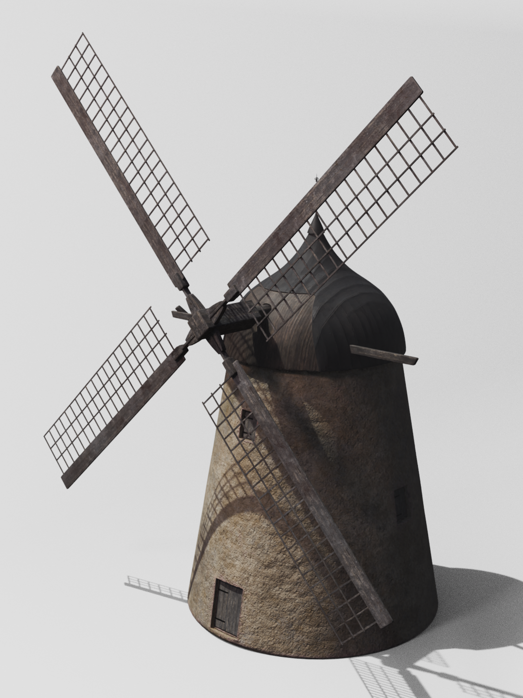 Old windmill 3D model