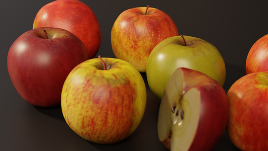 Variety of Apples 3D model