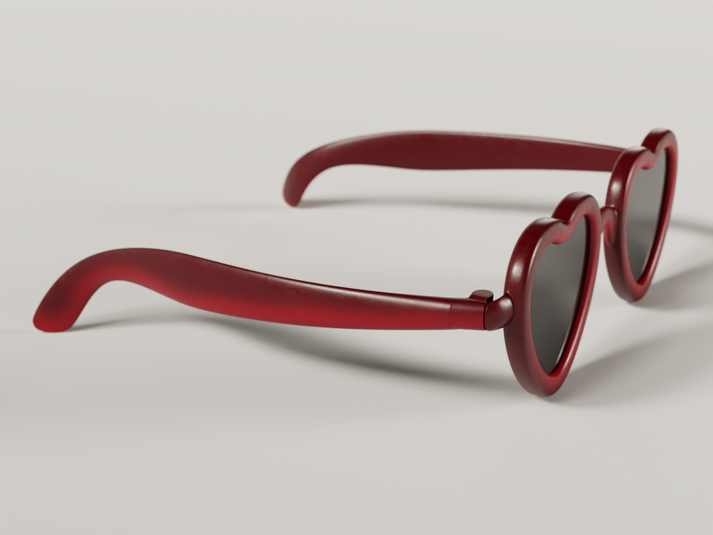 Heart shaped sunshades 3D model