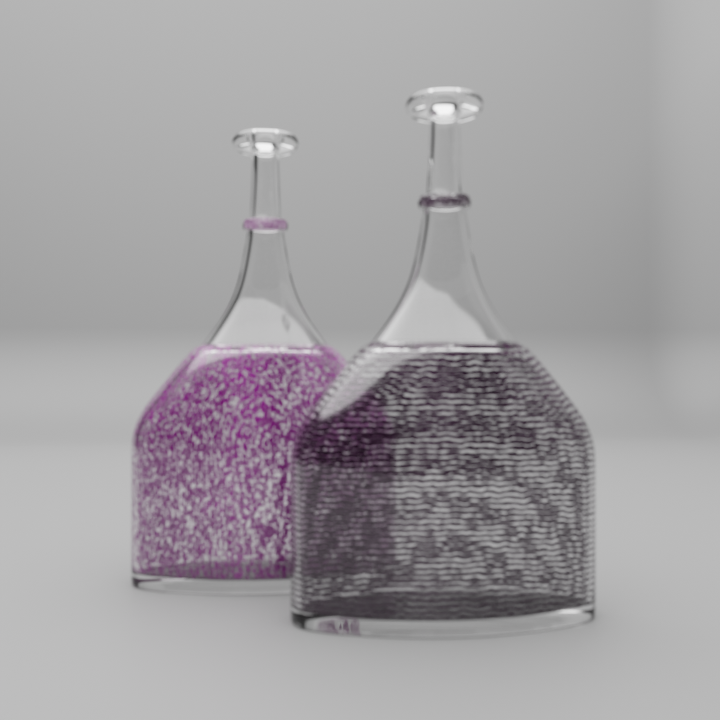Decorative glass vase 3D model