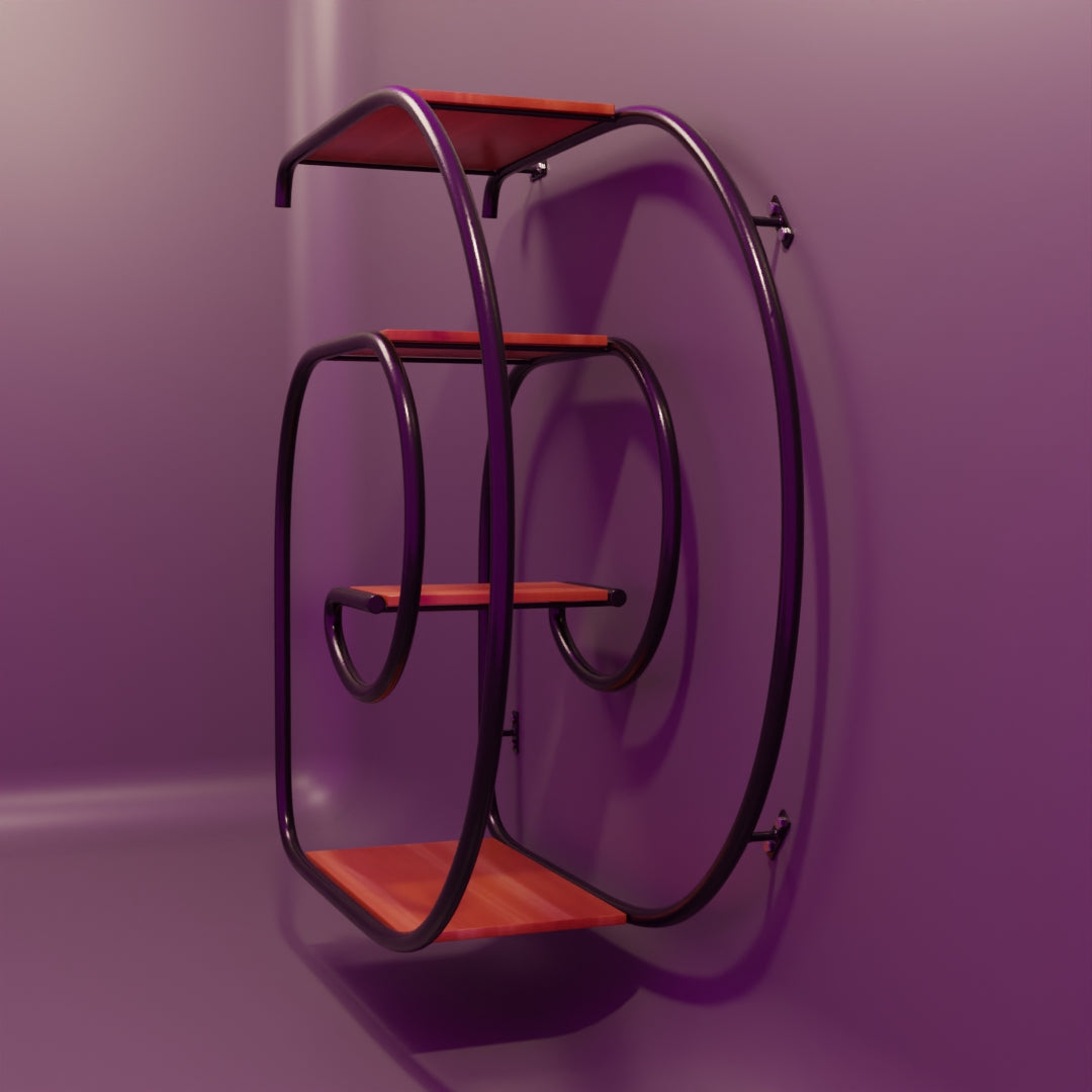 Wall mounted shelf 3D model
