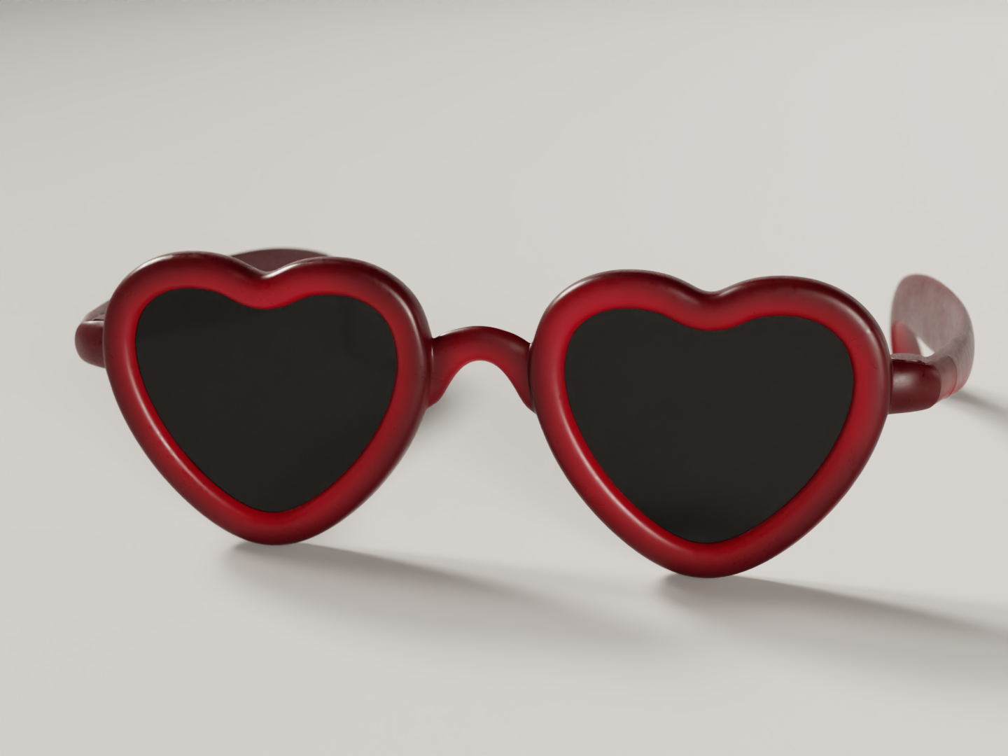 Heart shaped sunshades 3D model