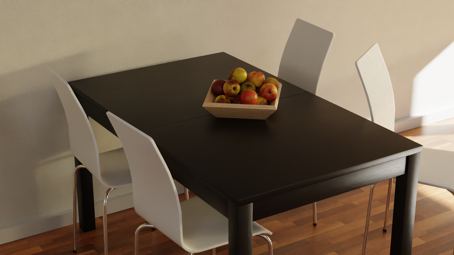 Fruit bowl apples 3D model