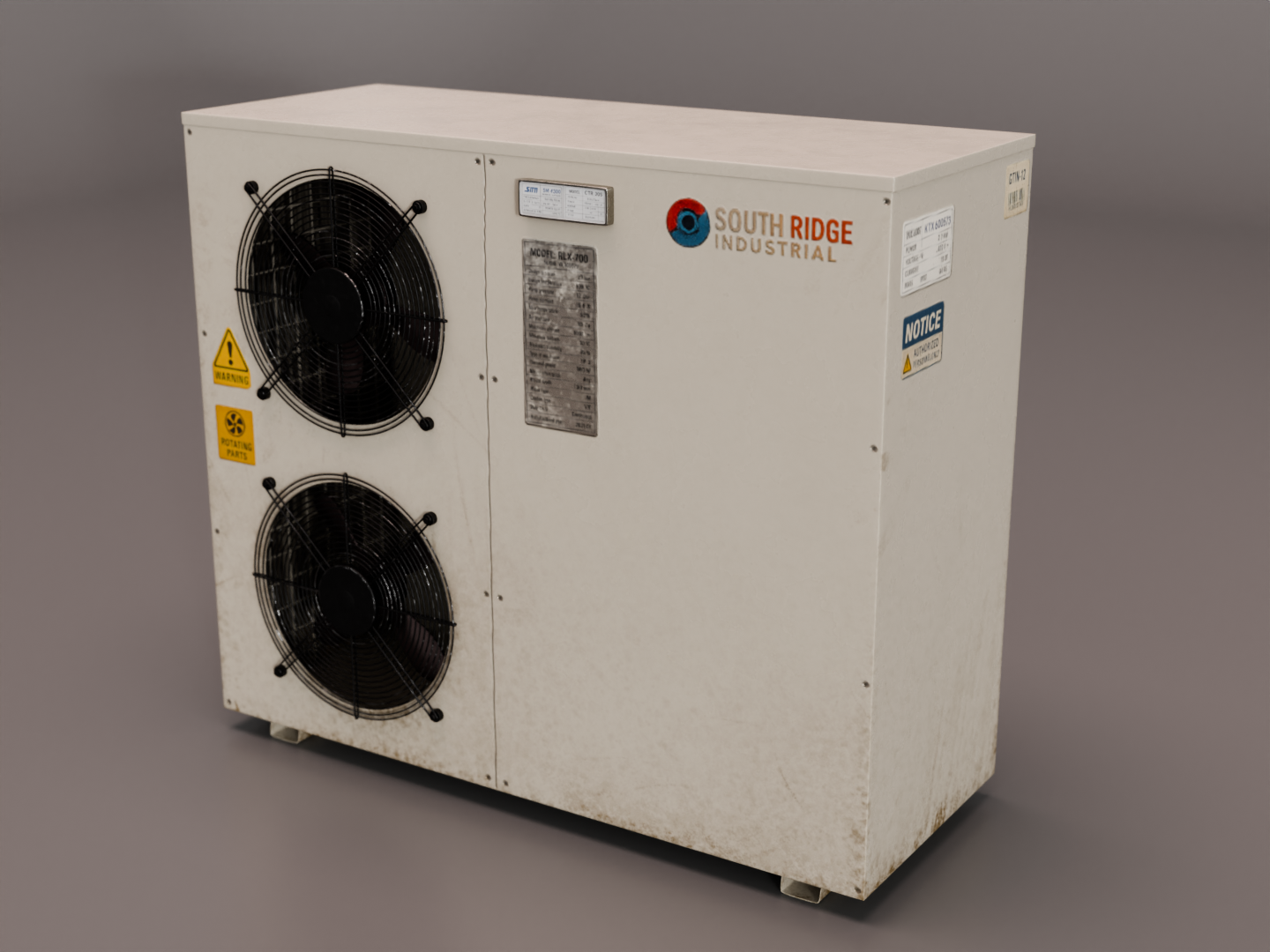 Dirty HVAC 3D model
