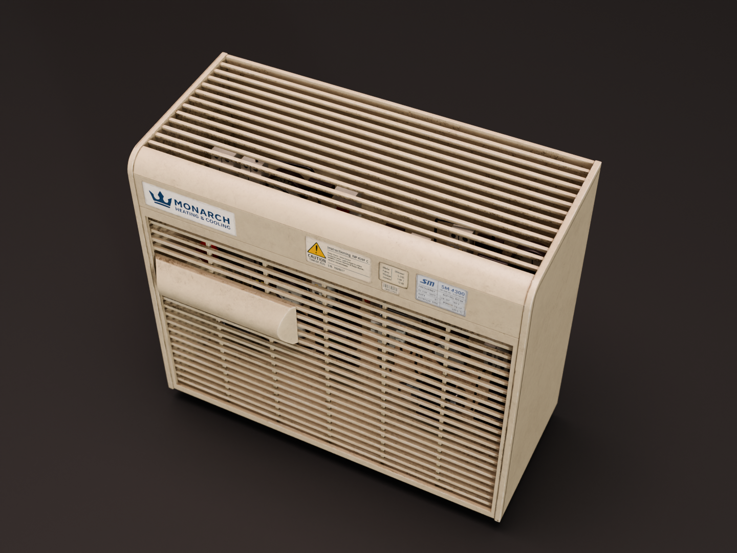 HVAC unit 3D model