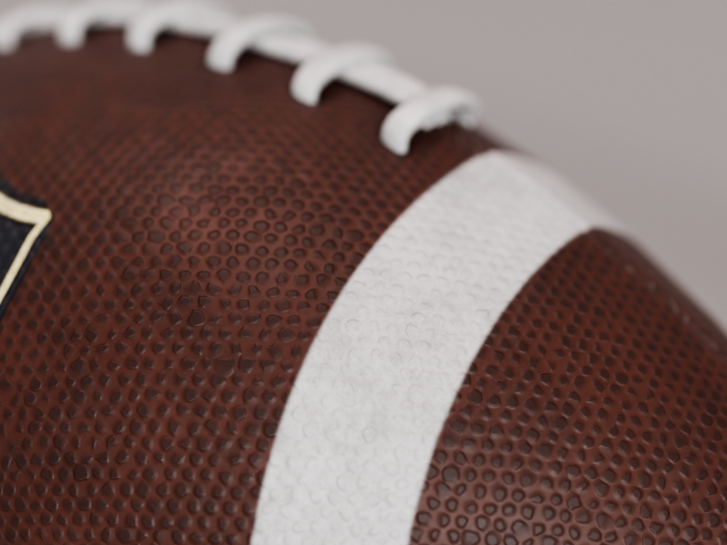 American football replica 3D model