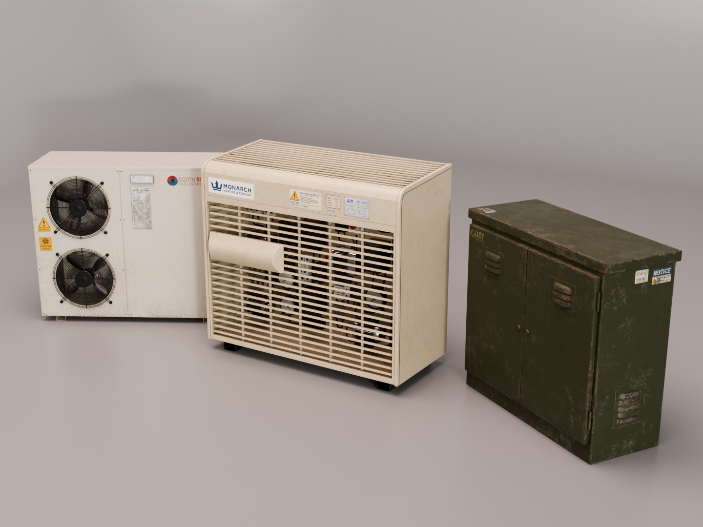 HVAC set 3D model