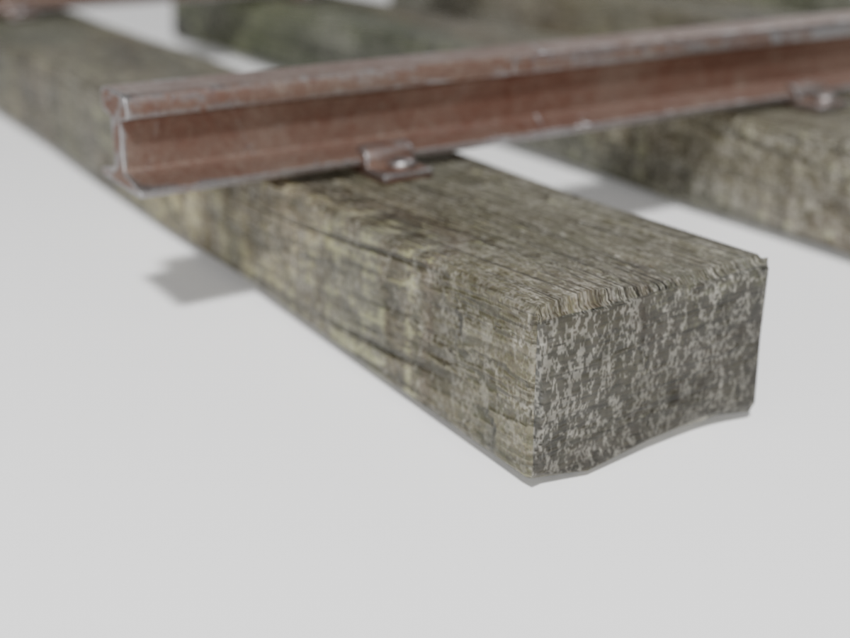 Railroad set 3D model