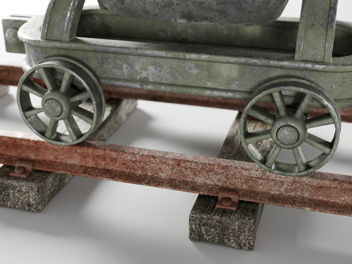 Minecart worn 3D model