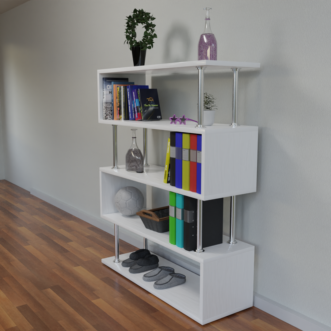 Shelf with assets 3D model