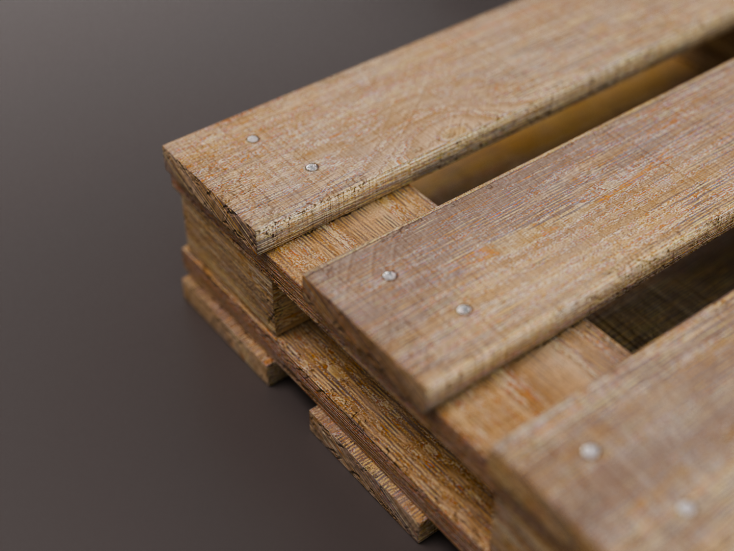 Wooden pallet set 3D model