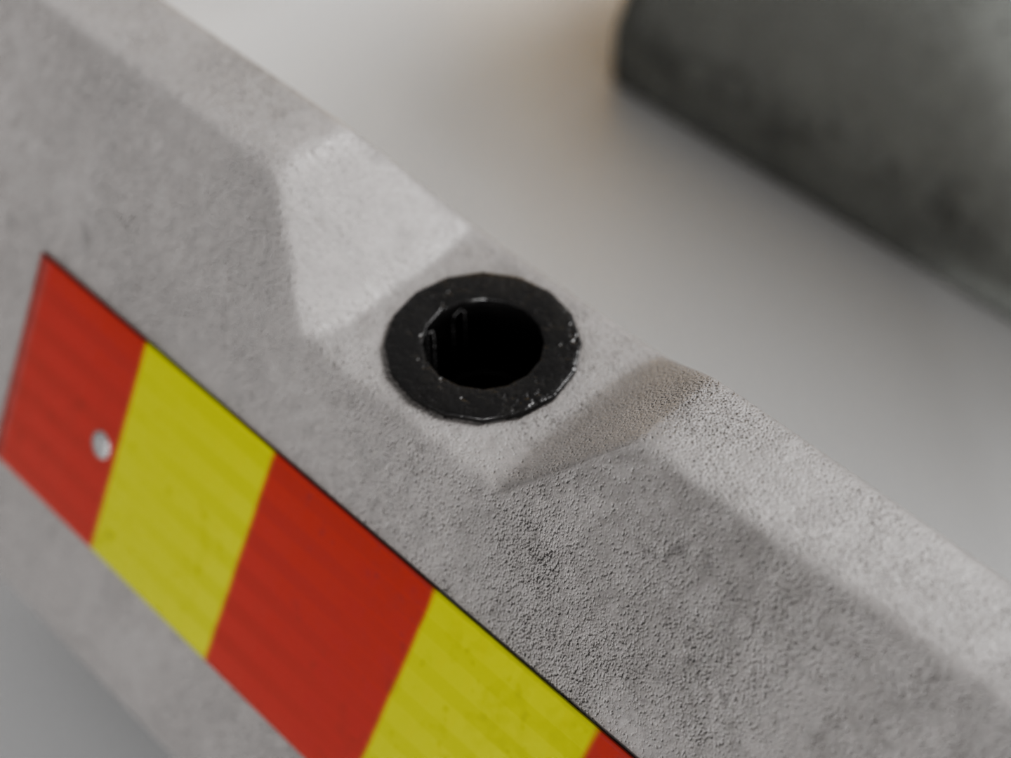 Concrete barrier set 3D model