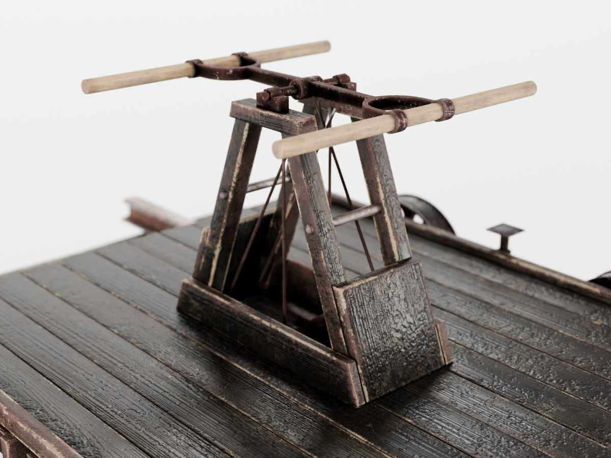 Handcar worn 3D model