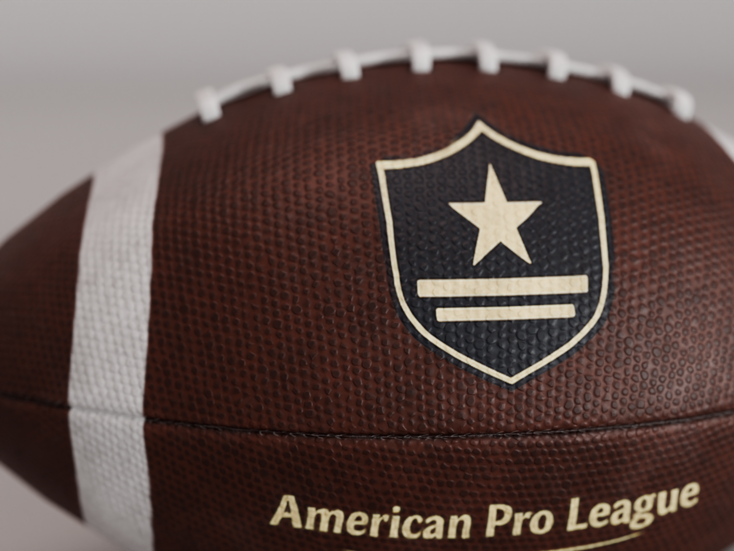 American football replica 3D model