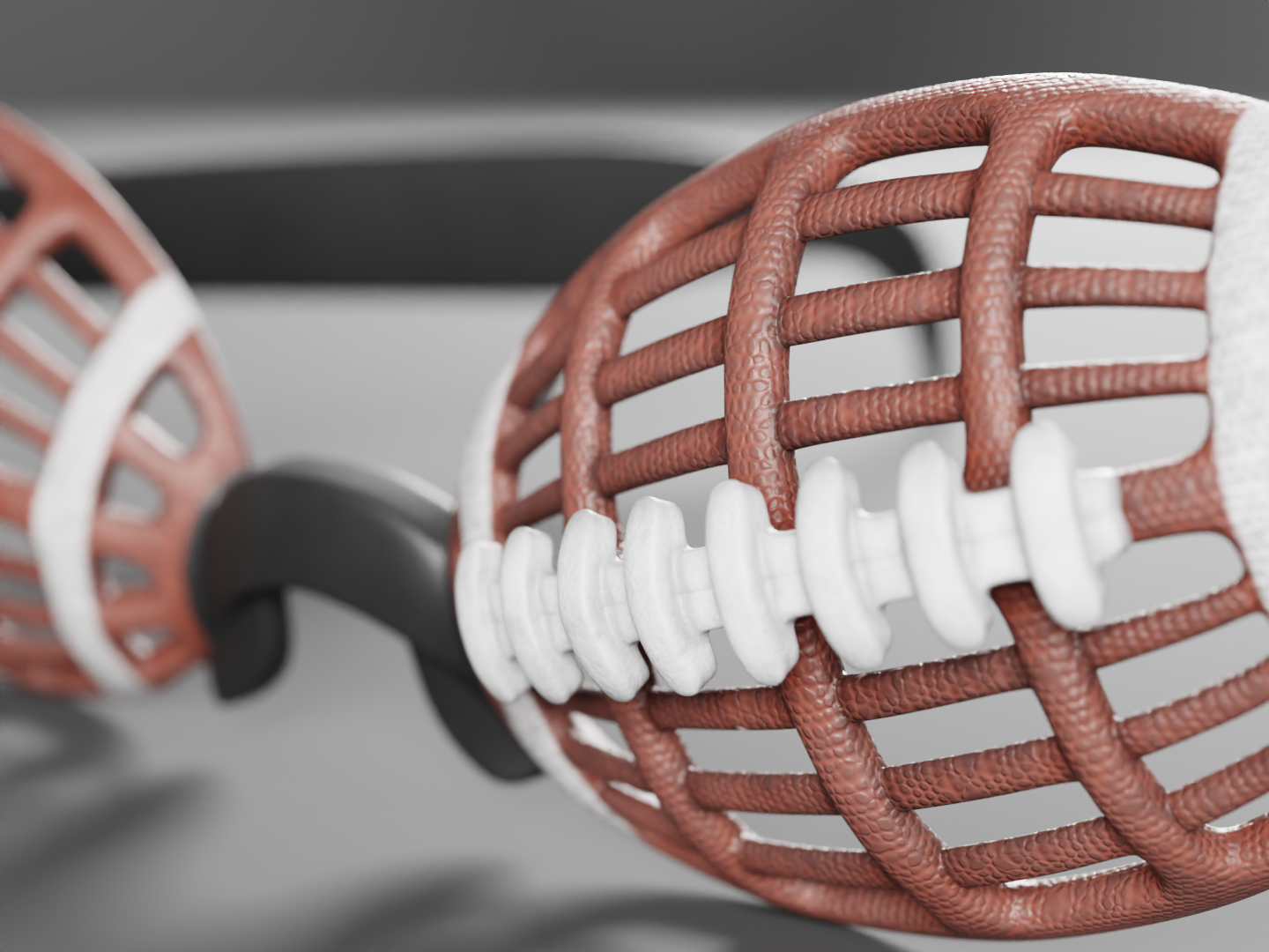 American Football Shades 3D model