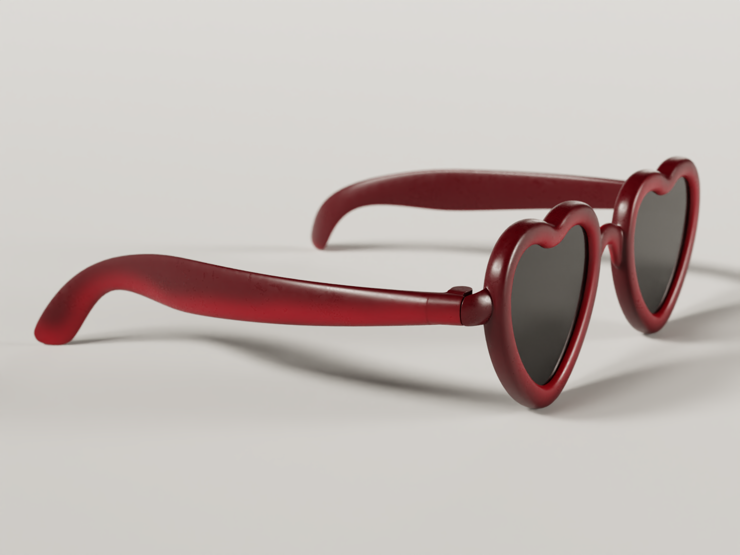 Heart shaped sunshades 3D model