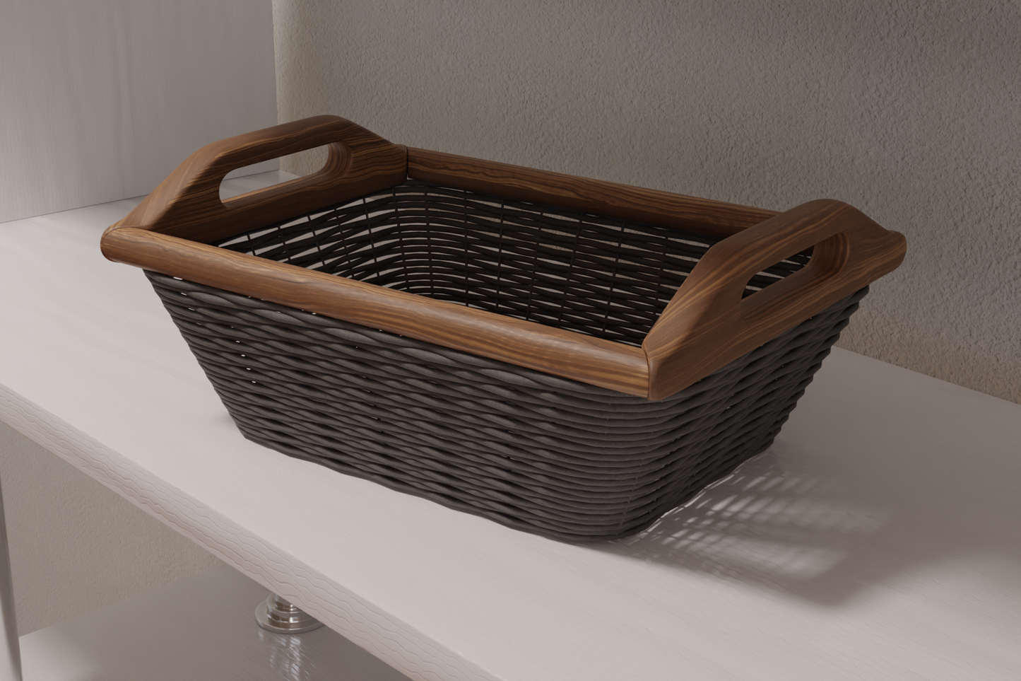 Wicker basket 3D model