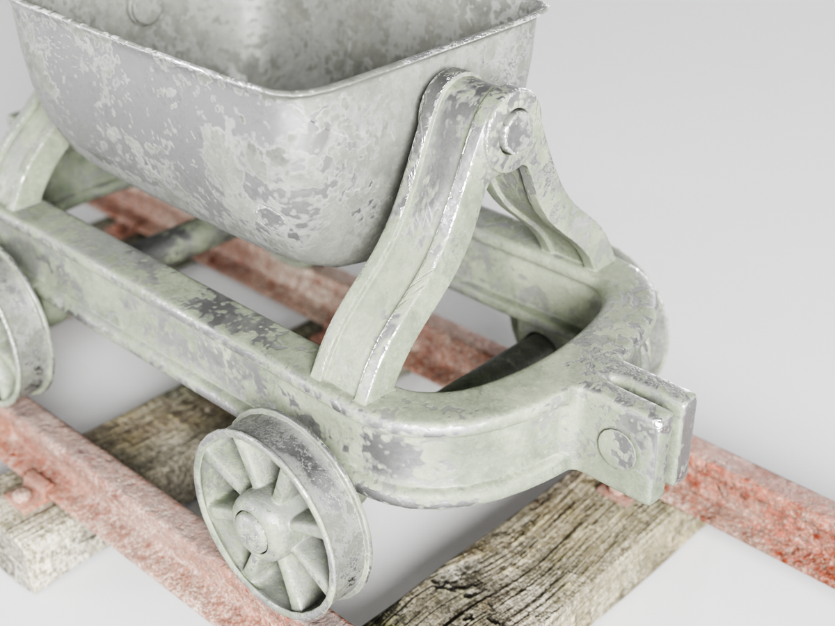 Minecart worn 3D model